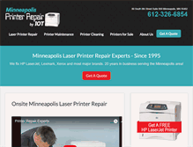 Tablet Screenshot of minneapolisprinterrepair.com